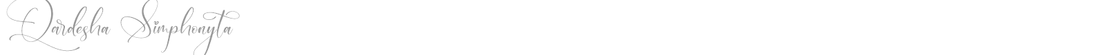 Qardesha Simphonyta font preview